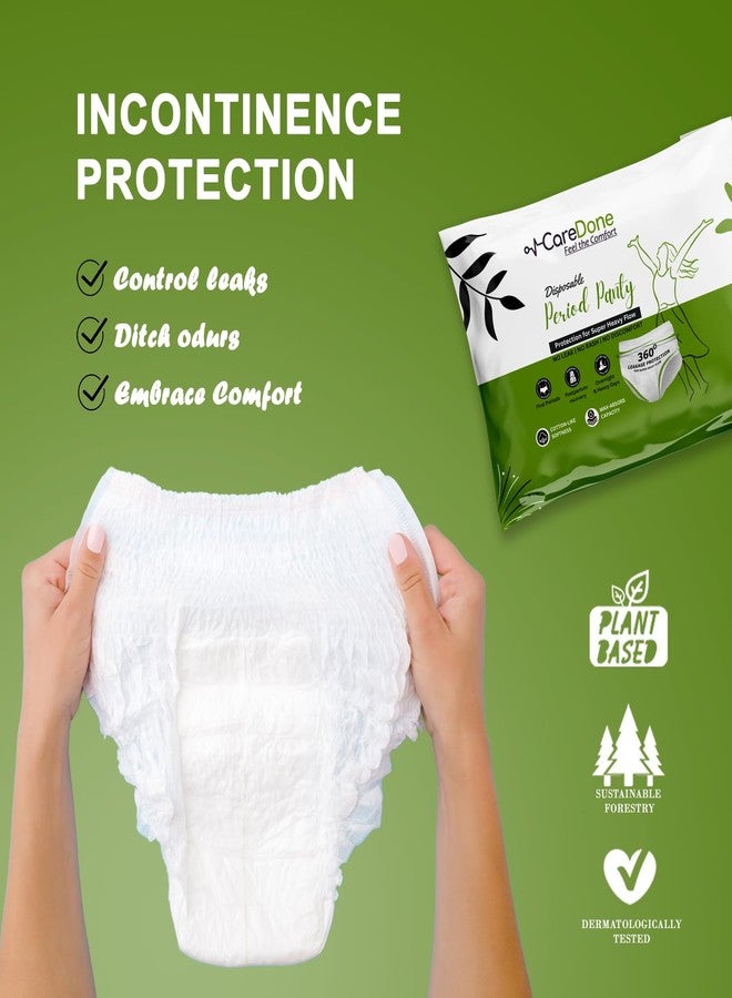 CareDone Disposable Period Panties for Women |360° Sanitary Protection for Heavy Flow | No Leakage, No Rashes, No Discomfort | Pack of 10 (Size - Medium, 10 Panties) - Image 4